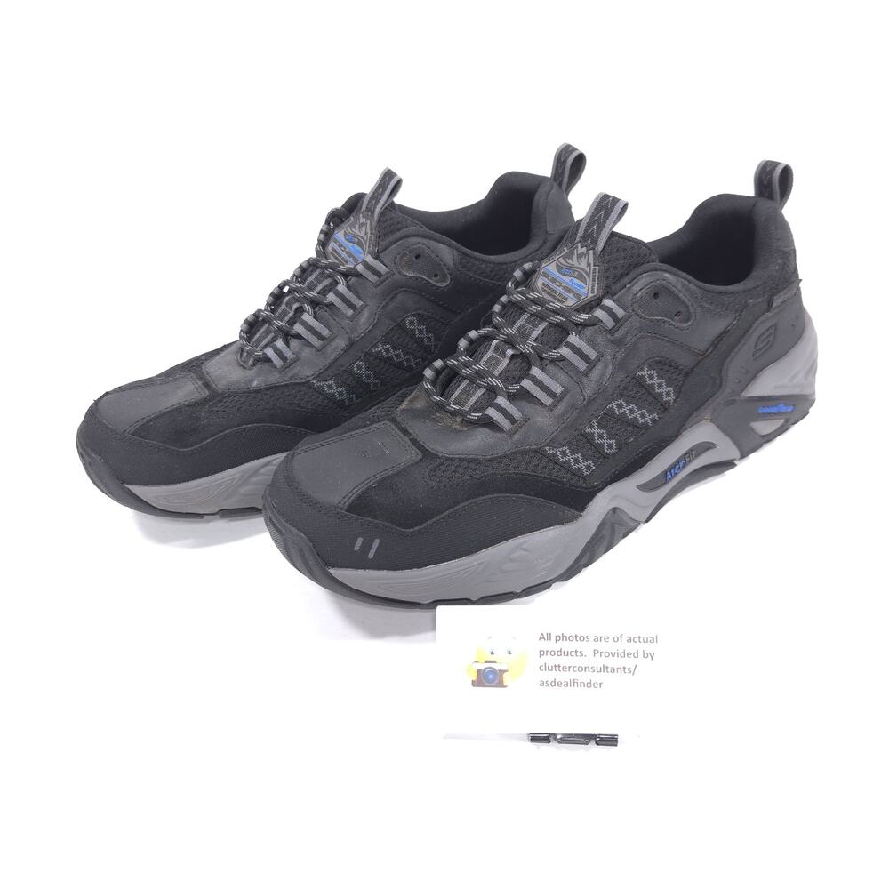 Skechers Outdoor Weather Resistant Hiking Shoe Mens Size 10.5 204412 Black